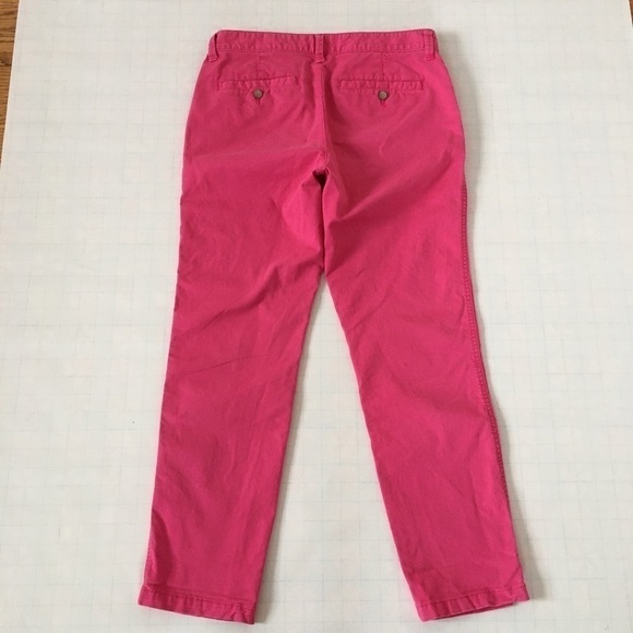 Gap Girlfriend Khakis Pink Relax Fit Straight Pant - Picture 2 of 12
